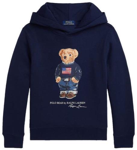 Polo Ralph Lauren Hoodie - Marinblå m. Gosedjur