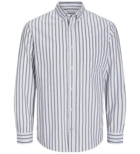 Jack & Jones Skjorta - JjeOxford - FÃ¤nrik Blue/Stripes