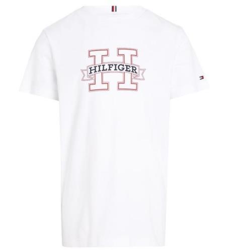 Tommy Hilfiger T-shirt - Tryck Regular - Vit