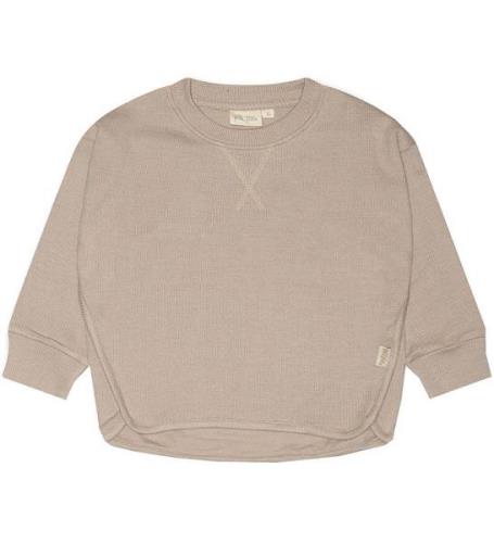 Petit Piao Sweatshirt - VÃ¥ffla - Helt enkelt Taupe