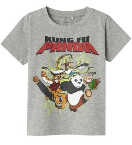 Name It T-shirt - NmmJac Kung Fu Panda - Grey Melange
