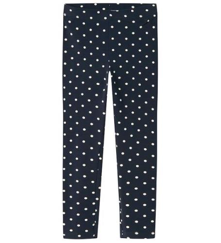 Name It Leggings - NmfVivian - Dark Sapphire m. Prickar