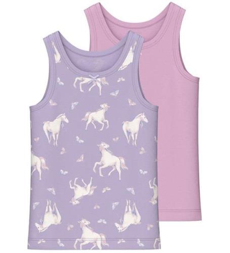 Name It Linne - Noos - NmfTank Topp - 2-pack - Pastel Lila