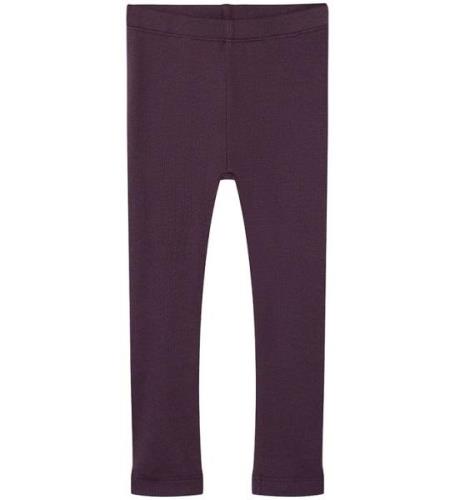 Name It Leggings - Rib - NmfKab - Plum Perfekt