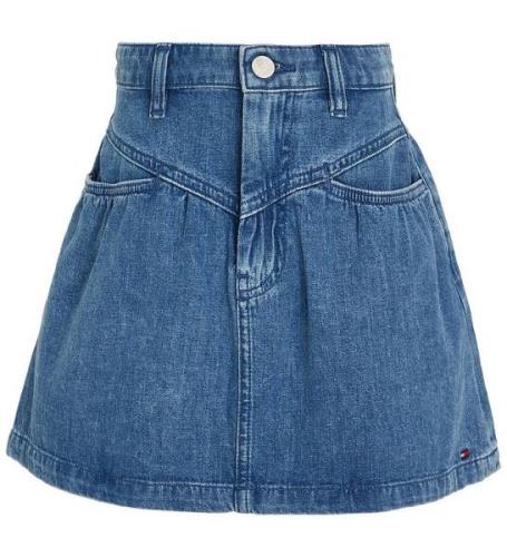 Tommy Hilfiger Kjol - FrÃ¤mre okdetalj - LÃ¤ttvikt Denim