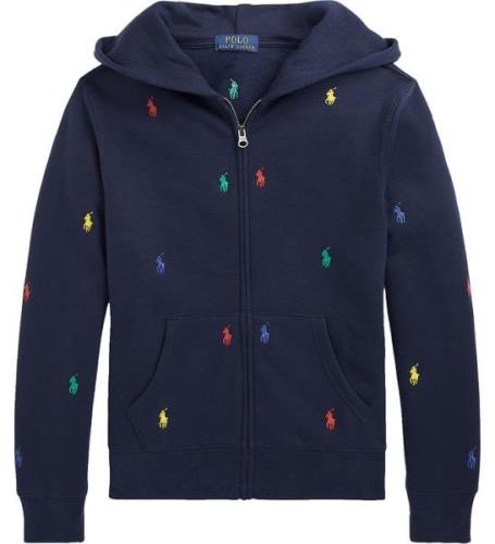 Polo Ralph Lauren Cardigan - MarinblÃ¥ m. Logotyper