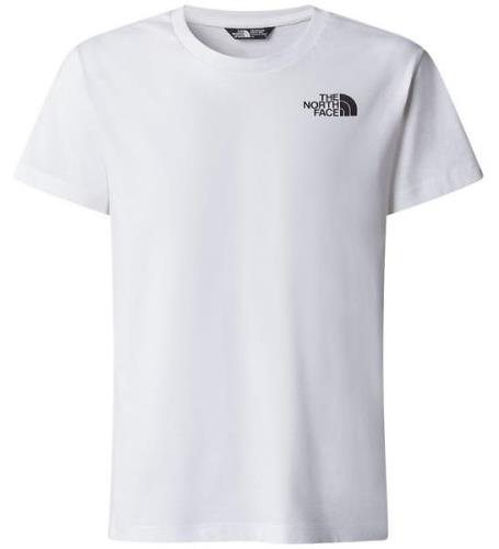 The North Face T-shirt - Vertikal grafik - Vit