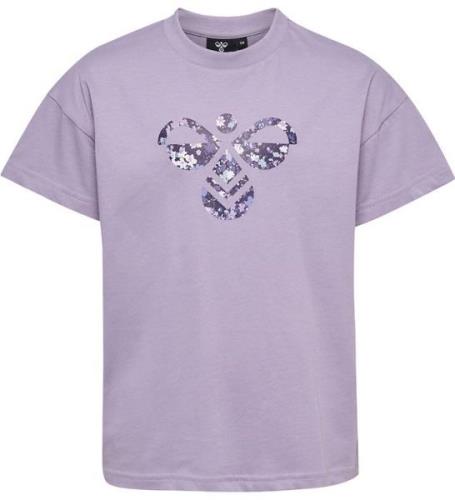 Hummel T-shirt - HmlLibi - Lavender GrÃ¥