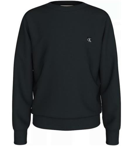 Calvin Klein Sweatshirt - Mono Mini MÃ¤rke - Ck Black