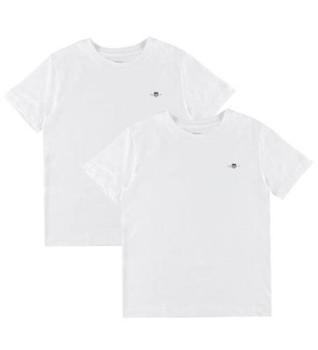 GANT T-shirt - 2-pack - Vit