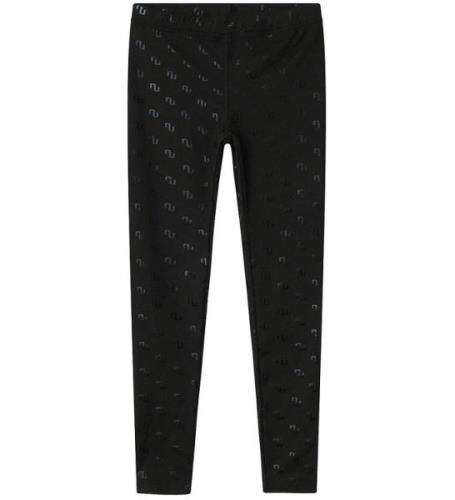 Name It Leggings - NkfNikanel - Svart m. Tryck