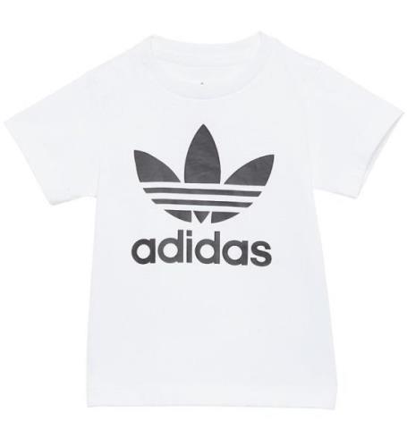 adidas Originals T-shirt - Trefoil - Vit