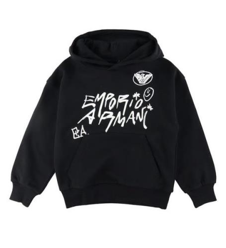 EA7 Hoodie - Svart m. Vit