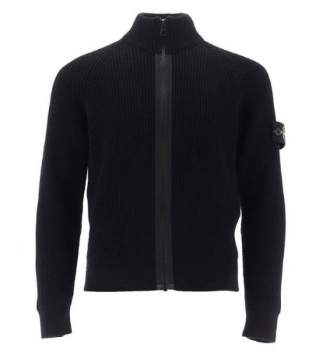 Stone Island Cardigan - Ull - Svart