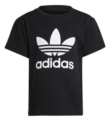 adidas Originals T-shirt - Trefoil - Svart/Vit