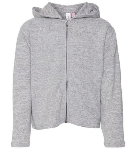 Vero Moda Girl Cardigan m. Huva - VmBella - Light Grey Melange