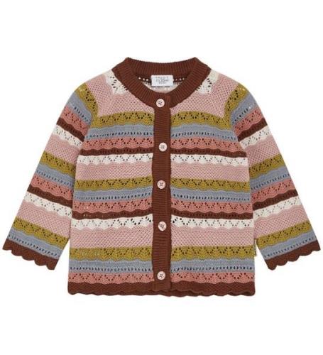 Hust and Claire Cardigan - Stickad - Carren - Dusty Rose m. HÃ¥lm