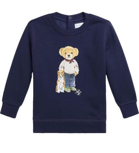 Polo Ralph Lauren Sweatshirt - MarinblÃ¥ m. Gosedjur