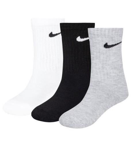 Nike Strumpor - DÃ¤mpad - 3-pack - Vit/Svart/GrÃ¥