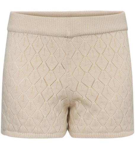 Sofie Schnoor Shorts - Stickad - Jumana - Off White m. HÃ¥lmÃ¶nste