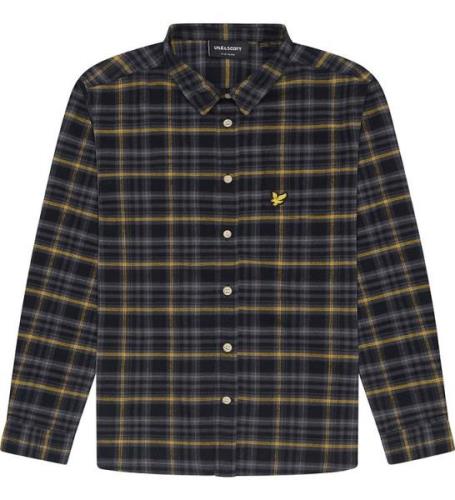 Lyle & Scott Skjorta - Tartan - Jet Black