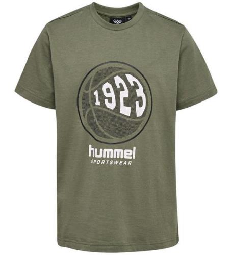 Hummel T-shirt - hmlLeo - Dysty Olive