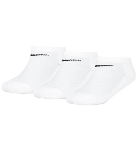 Nike Ankelstrumpor - DÃ¤mpad - No Show - 3-pack - Vit