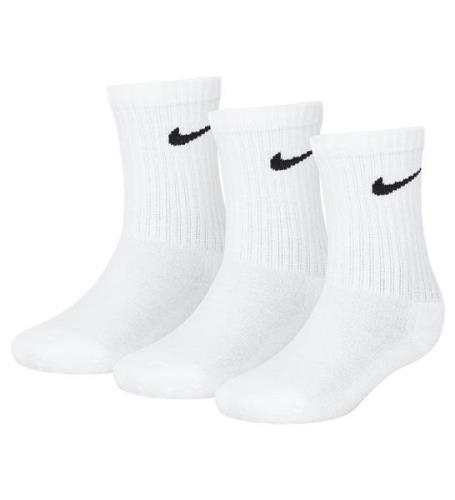 Nike Strumpor - DÃ¤mpad - 3-pack - Vit