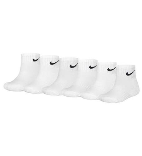 Nike Strumpor - DÃ¤mpad - Dri-Fit - 6-pack - Vit