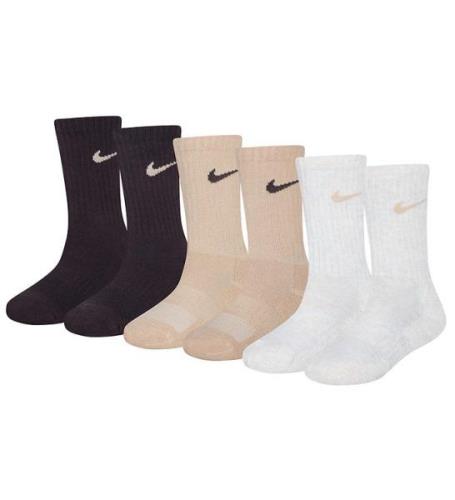 Nike Strumpor - DÃ¤mpad - Dri-Fit - 6-pack - Brun/Beige