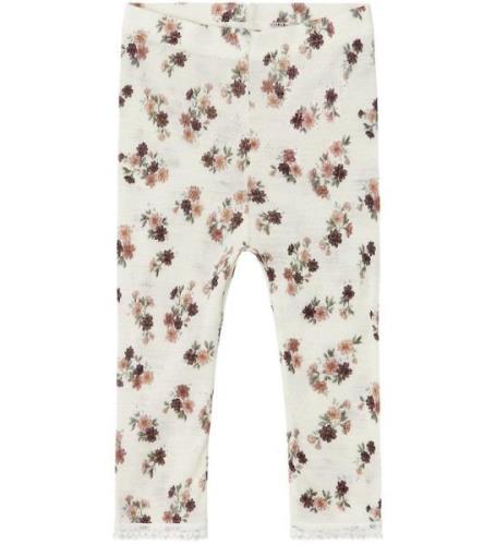 Name It Leggings - Ull - Noos - NmfWang - Snow White m. HÃ¥lmÃ¶nst