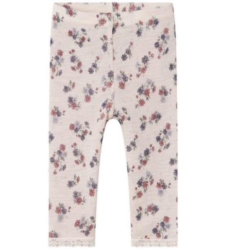 Name It Leggings - Ull - Noos - NbfWang - Lila Ash m. HÃ¥lmÃ¶nster