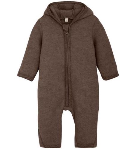 Huttelihut Overall - Ullfleece - Brown Melange m. Ã?ron