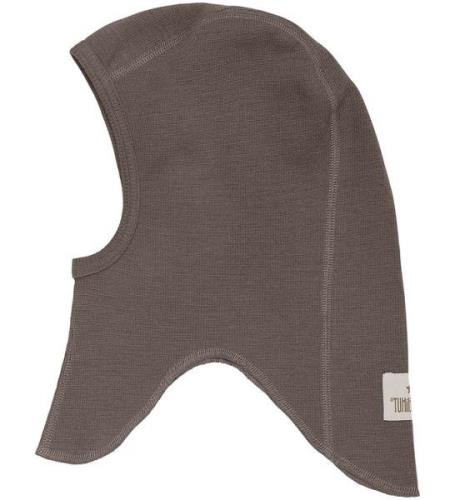 Huttelihut Balaclava - Ull - Enkel - Brown Melange