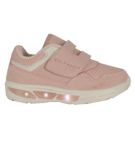 En Fant Sneakers m. Velcro - Misty Rose m. Ljus