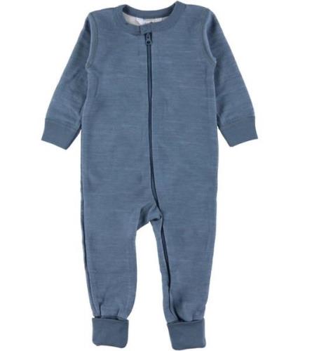 Joha Onesie - Ull/Bambu - BlÃ¥