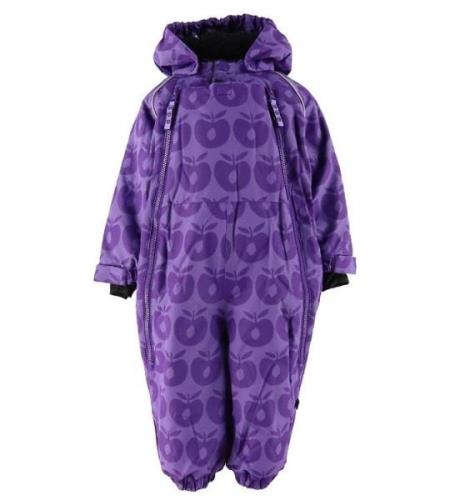 SmÃ¥folk Vinteroverall - Purple Heart m. Ã?pplen