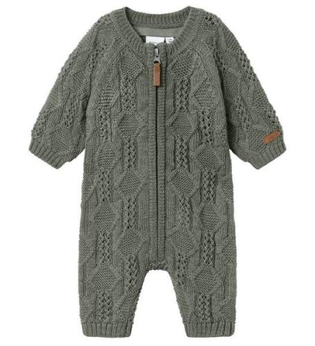 Name It Onesie - Ull - Stickad - NbmWrilla - GlÃ¶ggbasilika