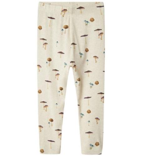 Name It Leggings - NmfNatasja - Peyote Melange m. Svampar