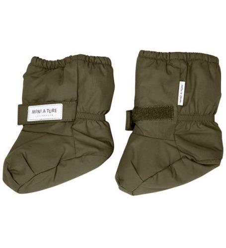 Mini A Ture Skoskydd - Winn Fleece - Olive Natt