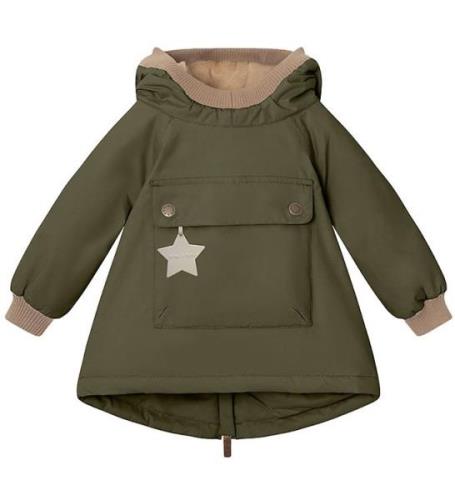 Mini A Ture Vinterjacka - Babywen Fleece - Olive Natt