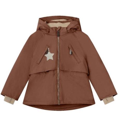 Mini A Ture Vinterjacka - Algeana Fleece - Rootbeer Brown