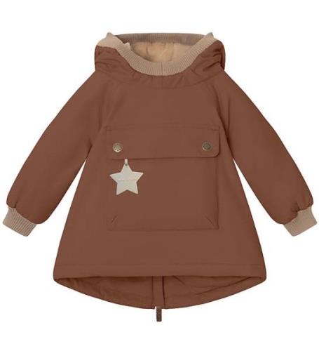 Mini A Ture Vinterjacka - Babywen Fleece - Rootbeer Brown