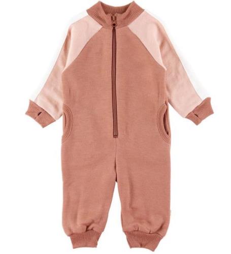 Joha Onesie - Ull - Brun/Rosa