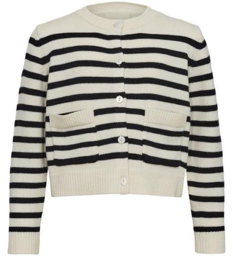 Sofie Schnoor Cardigan - Stickad - Off White m. Ränder