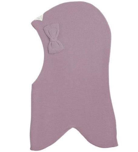 Racing Kids Balaclava - Ull/Bomull - Dubbel - Elderberry m. Matt