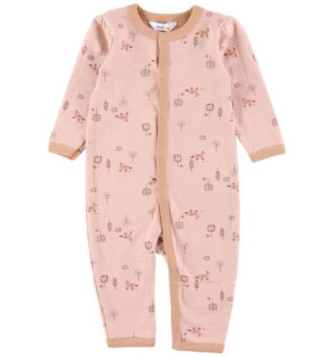 Joha Onesie - Ull/Bomull - Persika