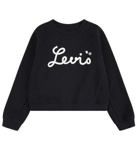 Levis Sweatshirt - Jet Black m. Vit