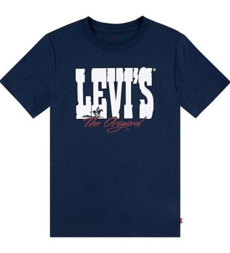 Levis T-shirt - Dress Blues m. Vit