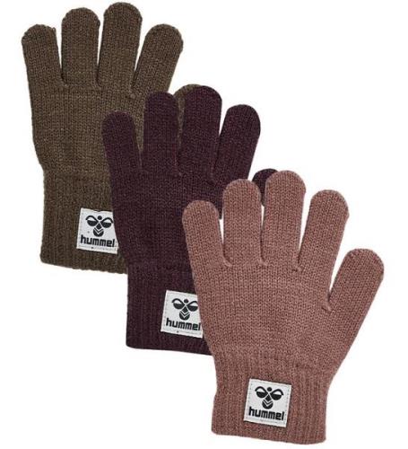 Hummel Handskar - Stickad - 3-pack - hmlQuint - Major Brown